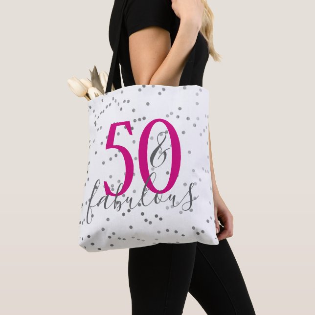 Fifty & Fabulous Confetti Tote Bag (Von Nahem)