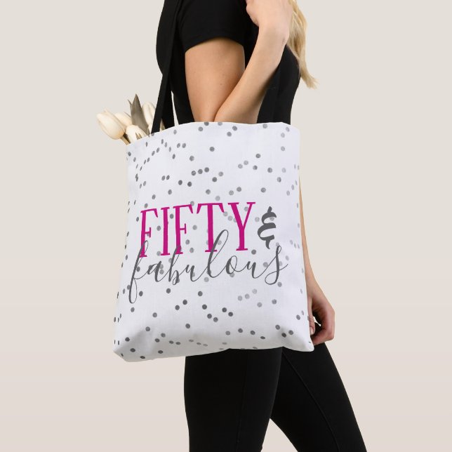 Fifty & Fabulous Confetti Tote Bag (Von Nahem)