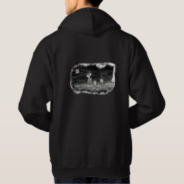Fig & Blinky Friedhof schwarzer Hoodie