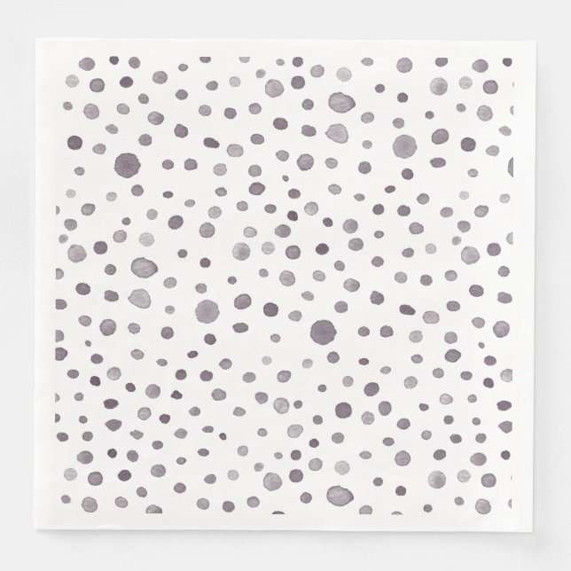 Fig Confetti Wasserfarbe Dots Papier Napkin Serviette (Vorderseite)