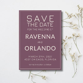 Fig Elfenbein Alte Geld Moderne Hochzeit Save The Date