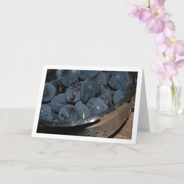 Fig Fruit in Colander Karte (Orchidee)
