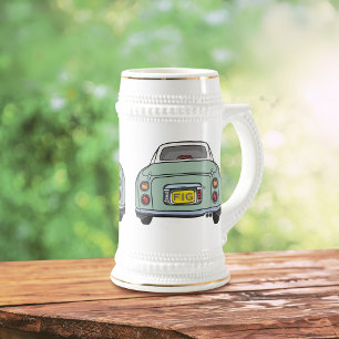 Figarations Emerald Green Figaro Car Beer Stein Bierglas