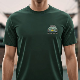 Figarations Emerald Green Figaro Driver Name T-Shirt