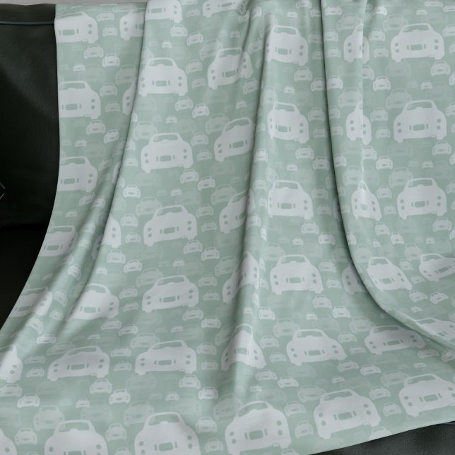 Figarations Green Figaro Car Muster Fleecedecke (Fun figgy blanket for your car. You can easily change the background colour)