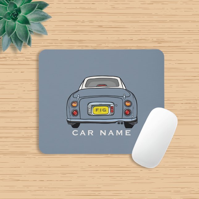 Figarations Lapis Grey Figaro Auto Monogram Name Mousepad (Love lapis grey figaros and need a mouse mat? Add your name to this one!)