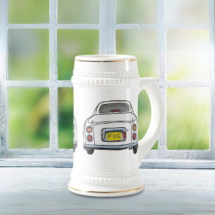 Figarations Mit Monogramm White Figaro Beer Stein Bierglas