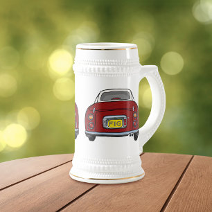 Figarations Niedlich Red Figaro Car Beer Stein Bierglas