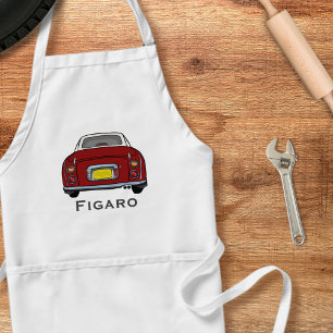 Figarations Red Figaro Auto Name Garage Schürze
