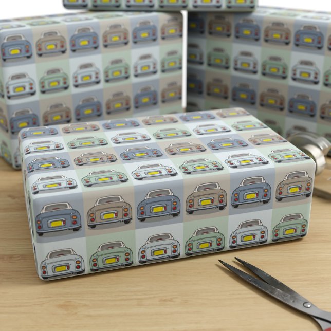 Figarations Season of Figaro Car Wrapping Paper Geschenkpapier (Cute figgy wrapping paper just for you. All the colours of the figaro cars based on the seasons)