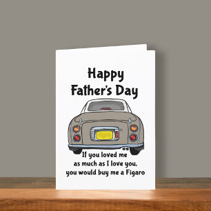 Figarations Topaz Figaro Car Day Card des Vaters Karte