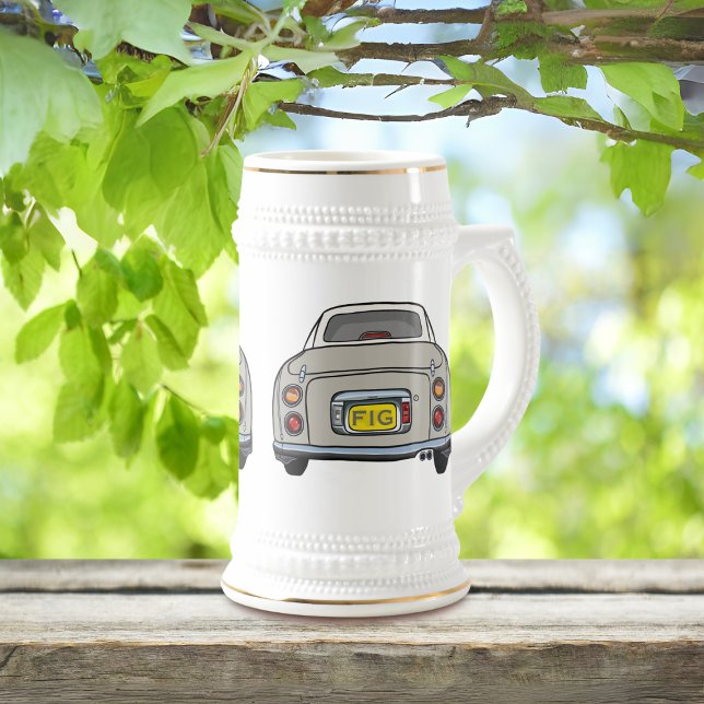 Figarations Topaz Mist Figaro Car Beer Stein Bierglas (Fun figaro beer stein for the topaz mist figaro driver (when they are not driving) Add your initials)