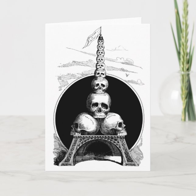 Figaro. Ein Eiffelturm für den Friedhof Karte (Vorderseite)