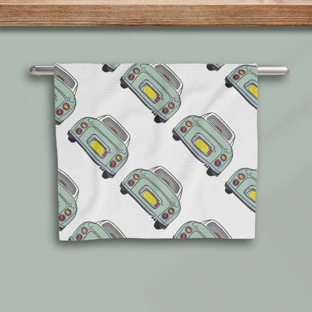 Figaro Green Figaro Muster Küchentücher (Fun green figgy pattern kitchen towel just for you)