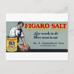 Figaro Salt Ad Washington, IA Postkarte
