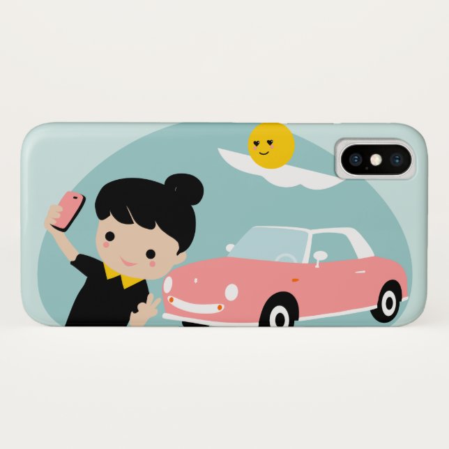 Figaro Telefon-Kasten Case-Mate iPhone Hülle (Rückseite (Horizontal))