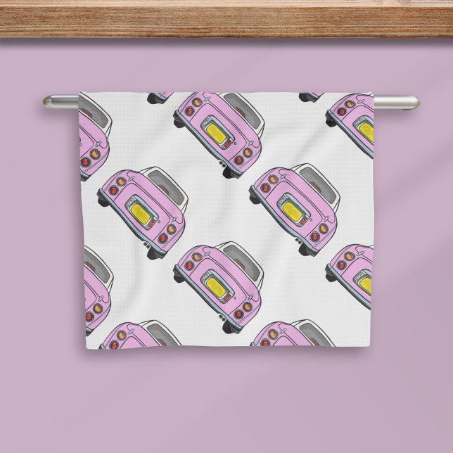 Figations Pink Figaro Muster Küchentücher (A fun pink figgy pattern kitchen towel just for you)