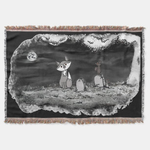 figdewdrop Fig & Blinky Friedhof-Wurfdecke Decke