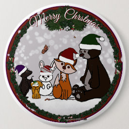 Figdewdrop Frohe Weihnachten Runde Knöpfe Button