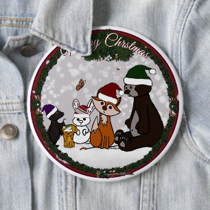 Figdewdrop Frohe Weihnachten Runde Knöpfe Button