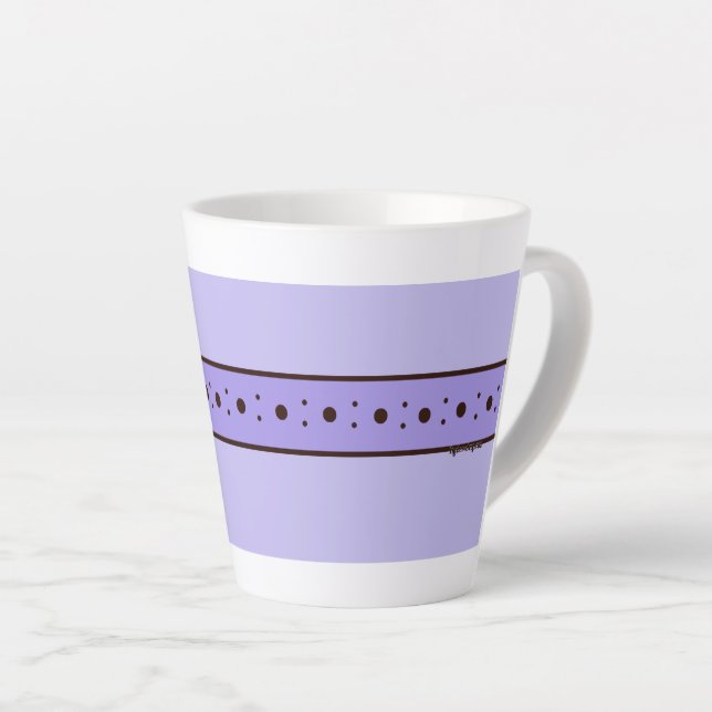 Figdewdrop Relax Cup Violet Purple small Latte Mug Milchtasse (Rechte Ecke)
