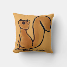 figdewdrop Squirrel sit Throw Pillow Kissen