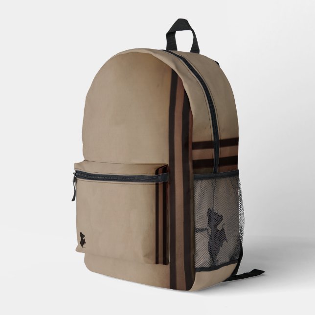 figdewdrops Blinky the Bat Backpack Bedruckter Rucksack (Rückseitige Ecke Rechts)