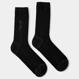 figdewdrops Blinky the Bat Black crew socks Socken