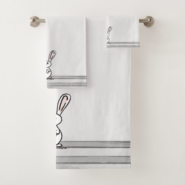 figdewdrops Bunny Badehandtuch-Set Badhandtuch Set (Insitu)