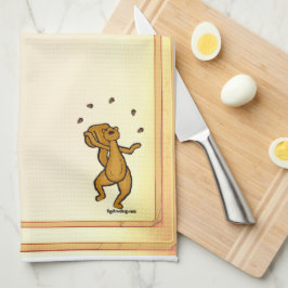 figdewdrops Juggling Squirrel kitchen towel Geschirrtuch