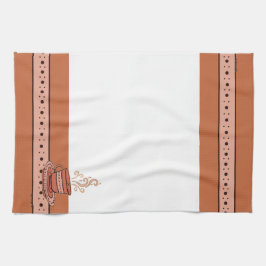 figdewdrops Orange Relax Cup kitchen towel Geschirrtuch