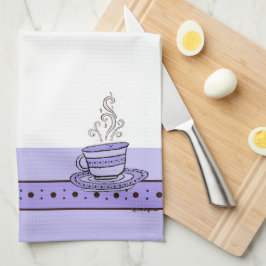 figdewdrops Violet Purple Relax Cup kitchen towel Geschirrtuch
