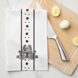figdewdrops White flowers Relax Cup kitchen towel Geschirrtuch