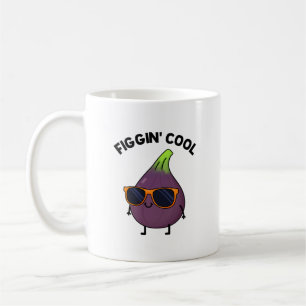 Figgin Cool Funny Fig Food Puff Kaffeetasse