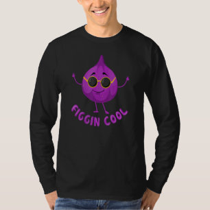 Figgin Cool Ginger Pun Jokes Figgin' Cool Food Pu T-Shirt