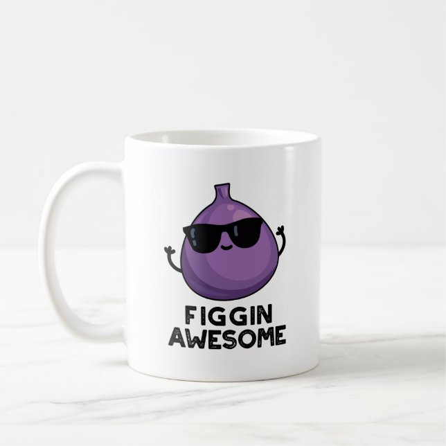 Figgin Phantastisch Funny Fruit Fig Puff Kaffeetasse (Links)