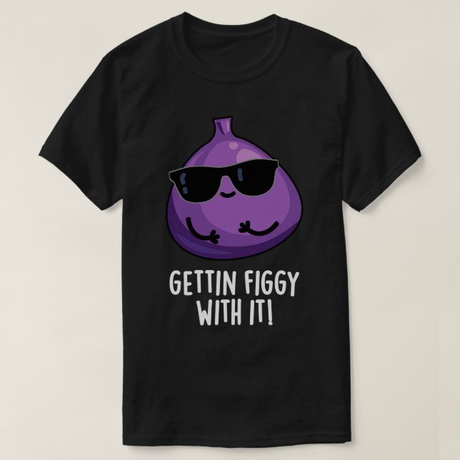 Figgy mit Niedlichem Fruchtabreißpun T-Shirt (Design vorne)