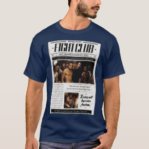 Fight Club Poster im Zeitungsstil Premium Freunde T-Shirt