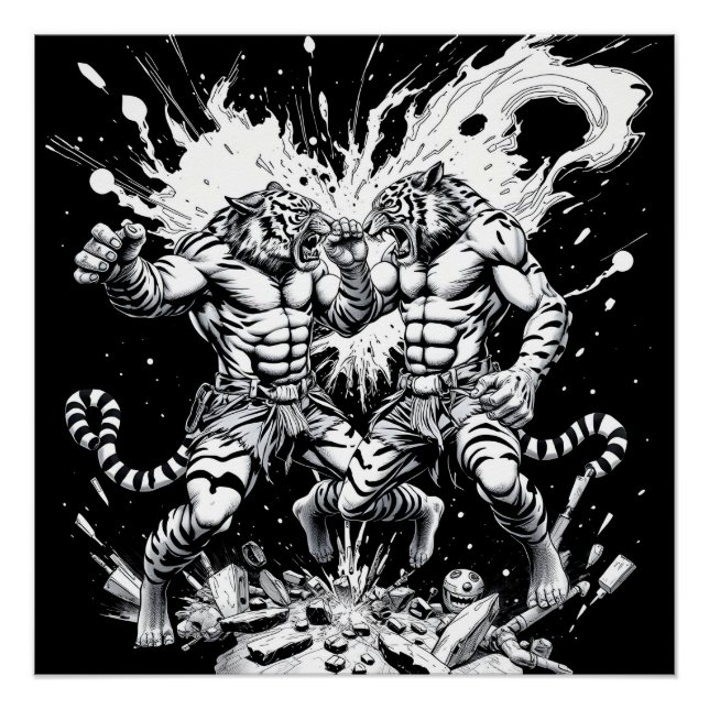 Fight Club - Tigers Poster (Vorderseite)