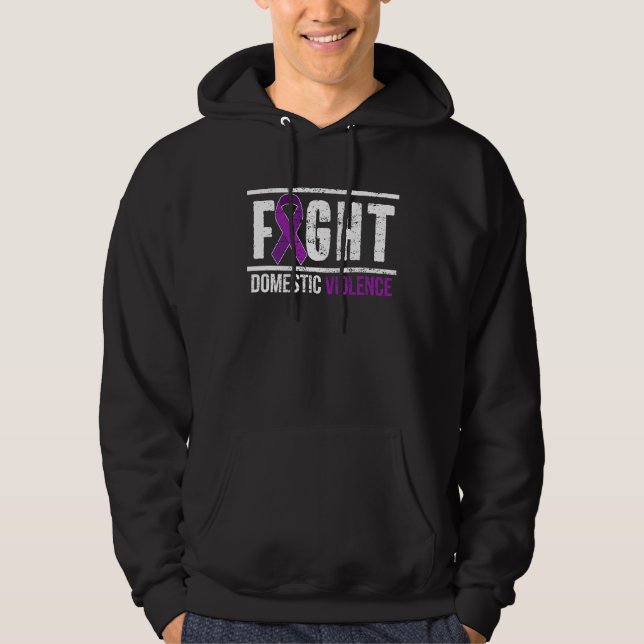 Fight Domestic Violence Awareness Survivor Hoodie (Vorderseite)