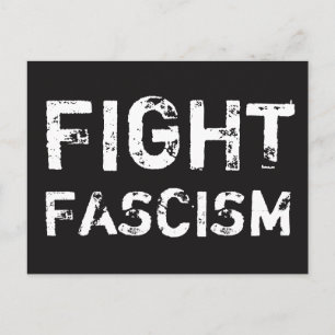 FIGHT FASCISM Social Justice Postcard Postkarte