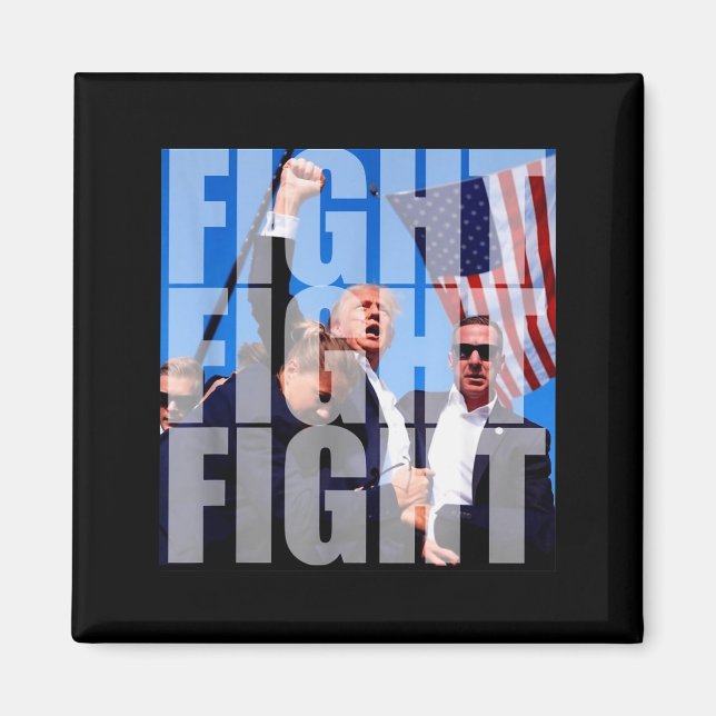 Fight Fight Fight For Donald Trump 2024 Usa Electi Magnet (Vorne)