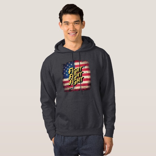 Fight Fight Fight - Wahl Donal Trump Hoodie (Vorne ganz)