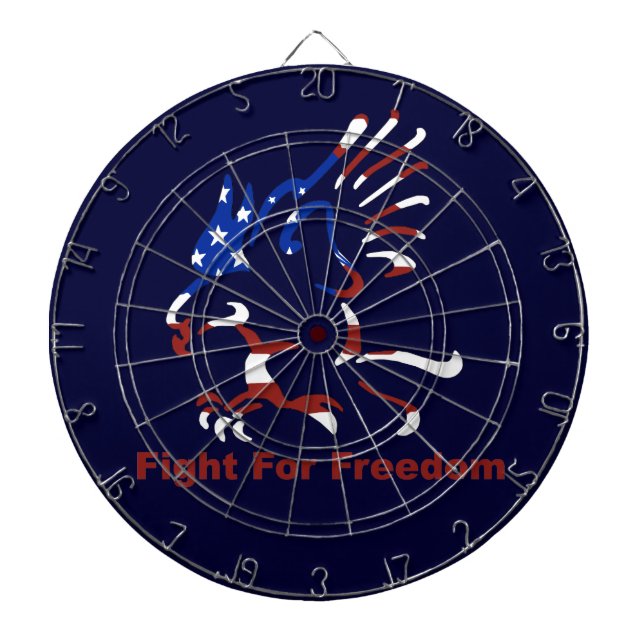 Fight for Freedom Eagle Dart Board Dartscheibe (vorne)