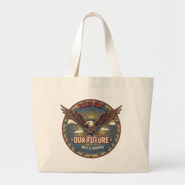 Fight for Our Future Jumbo Tote Stoffbeutel (Vorne)
