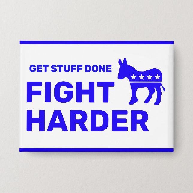 Fight Harder™-Taste (passen Sie es an!) Button (Vorderseite)