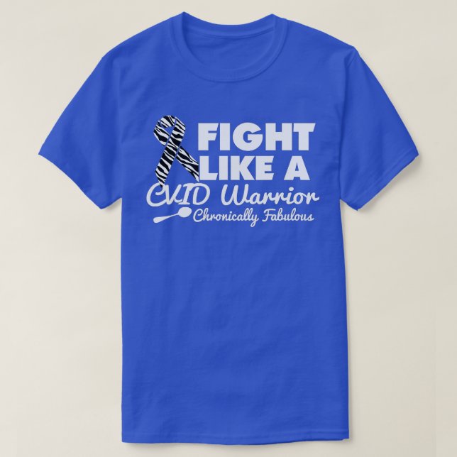 Fight Like A CVID Warrior  T-Shirt (Design vorne)