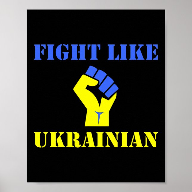Fight Like Ukrainian  Poster (Vorne)