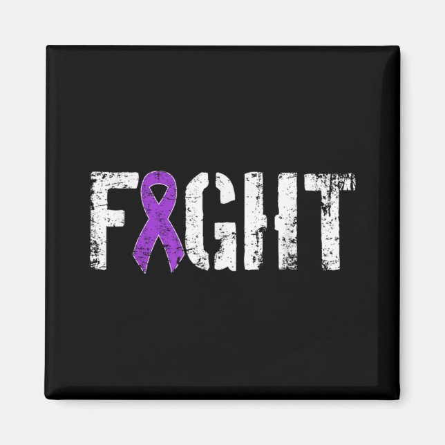 Fight Pancreatic Cancer Military Style Awareness  Magnet (Vorne)
