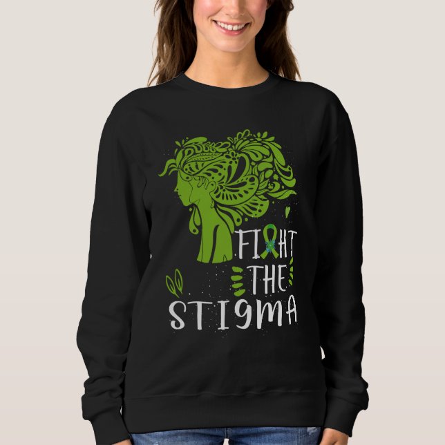 Fight The Stigma Mental Health Awareness Sweatshirt (Vorderseite)